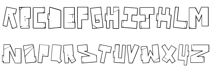 Vandal On The Fluid Font LOWERCASE