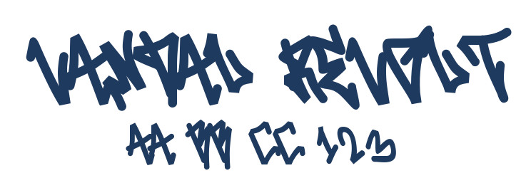 Vandal Revolt Font Preview