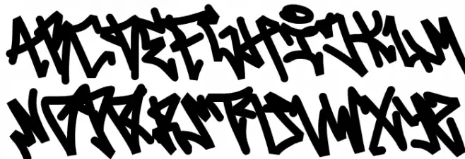 Vandal Revolt Font UPPERCASE
