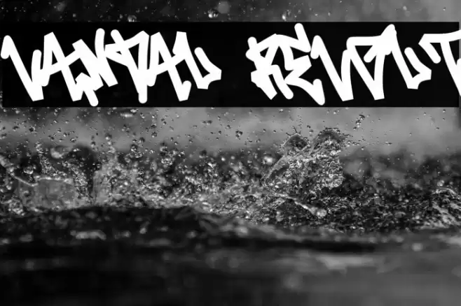 Vandal Revolt Font examples