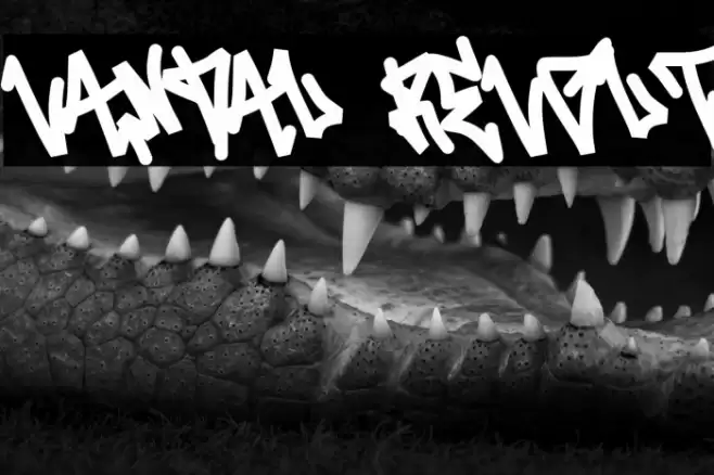 Vandal Revolt Font examples