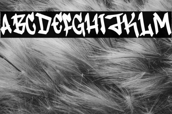 Vandal Rush Caratteri examples