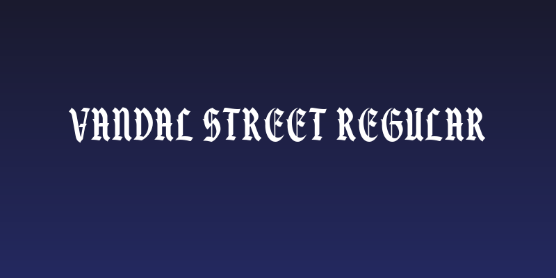 Vandal Street Regular Social Header