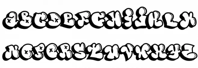 Vandal Wupz Fuentes MAYÚSCULAS