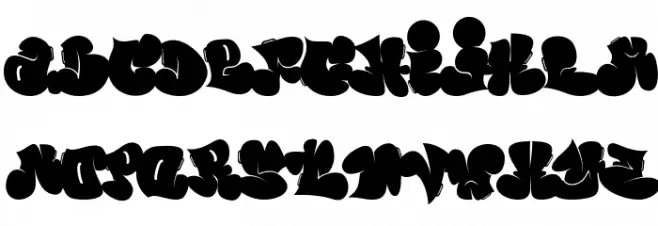 Vandal Zoy Font Litere mari