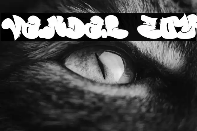 Vandal Zoy फ़ॉन्ट examples