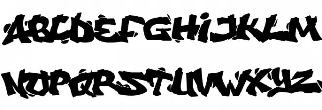 Vandalust Graffiti Font Litere mari