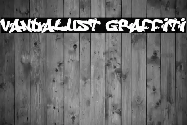 Vandalust Graffiti Caratteri examples