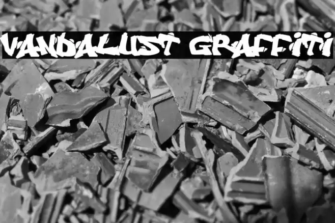 Vandalust Graffiti Caratteri examples