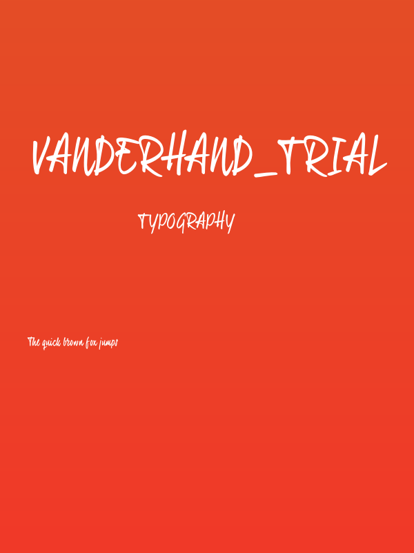 VanderHand_TRIAL Poster