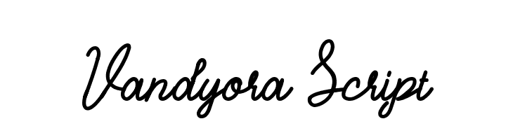 Vandyora Script  नि: शुल्क फ़ॉन्ट्स डाउनलोड