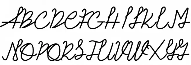 Vandyora Script Fonte MAIÚSCULAS