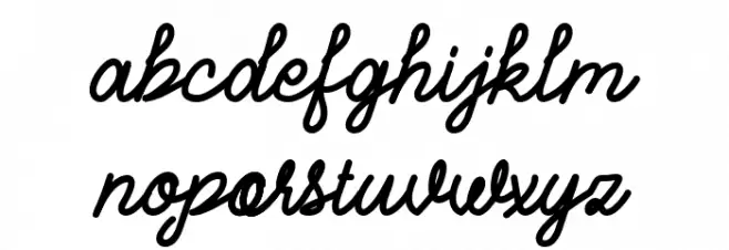 Vandyora Script Fuentes MINÚSCULAS