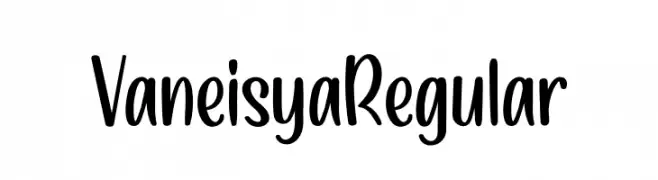VaneisyaRegular  font caratteri gratis