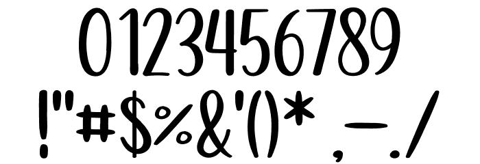 VaneisyaRegular Font OTHER CHARS