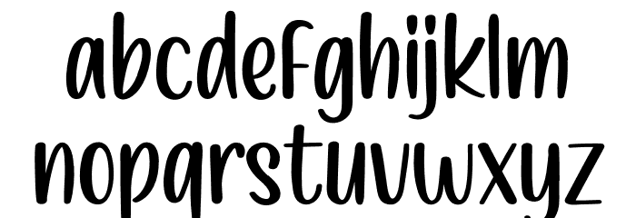 VaneisyaRegular Font LOWERCASE