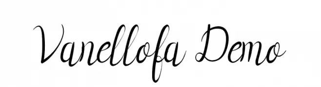 Vanellofa Demo  Frei Schriftart Herunterladen