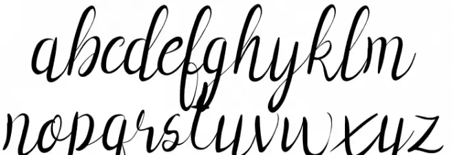 Vanellofa Demo Schriftart Kleinbuchstaben