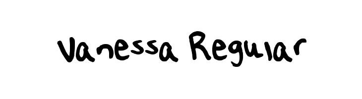Vanessa Regular  Frei Schriftart Herunterladen