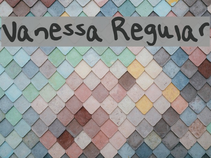 Vanessa Regular Font examples