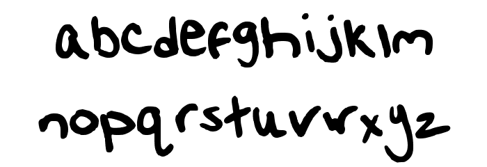 Vanessa Regular Font LOWERCASE