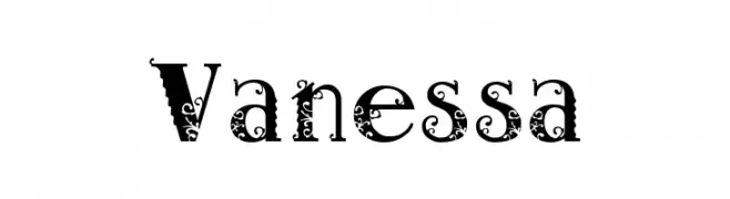 Vanessa  フリーフォントのダウンロード