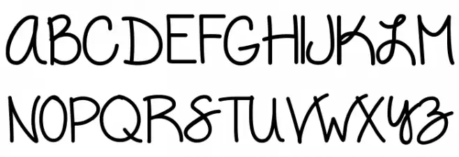 VanessaLovesYou Font Litere mari