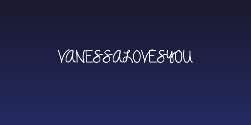 VanessaLovesYou Social Header
