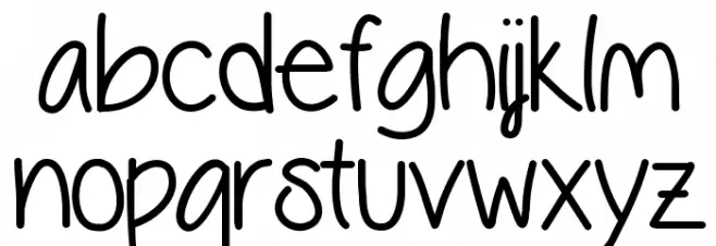 VanessaLovesYou خط أحرف صغيرة