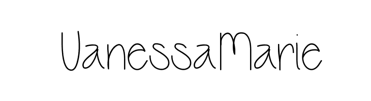 VanessaMarie  font caratteri gratis