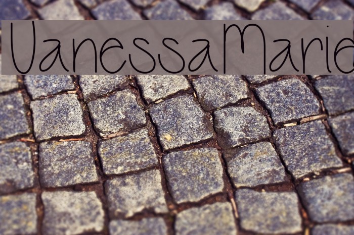 VanessaMarie Font examples