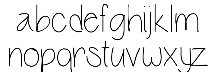 VanessaMarie Font LOWERCASE
