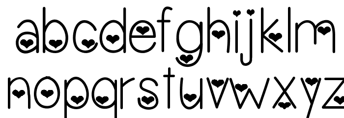 VanessasValentine Font LOWERCASE