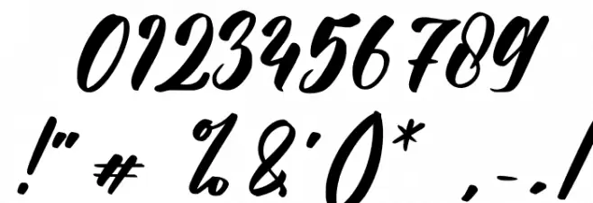 Vanessia Font OTHER CHARS