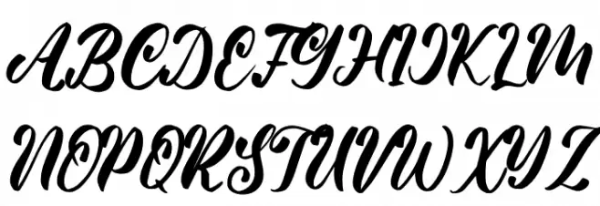 Vanessia Шрифта ВЕРХНИЙ