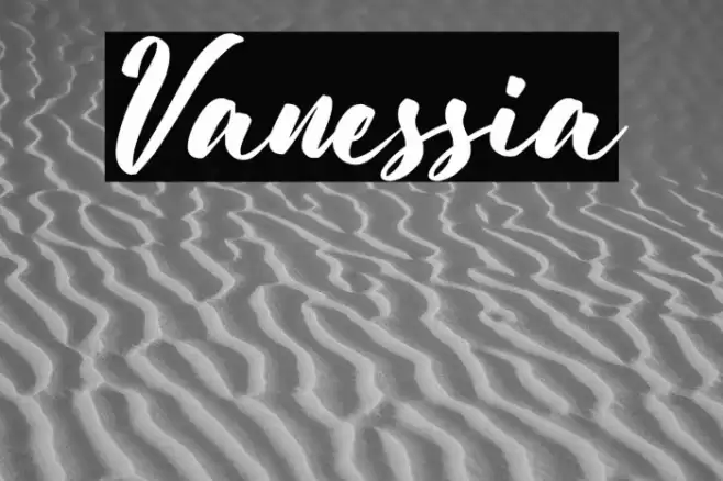 Vanessia Font examples