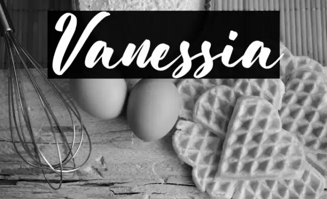 Vanessia Font examples