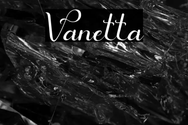 Vanetta Font examples