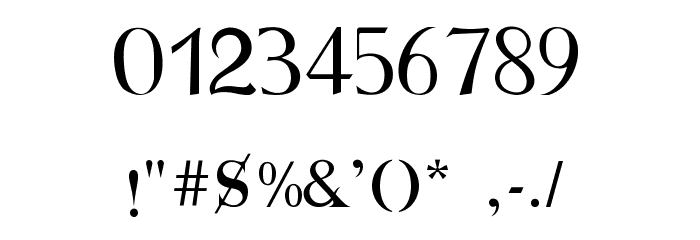 Vanger Font OTHER CHARS