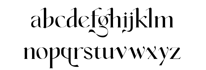 Vanger Font LOWERCASE