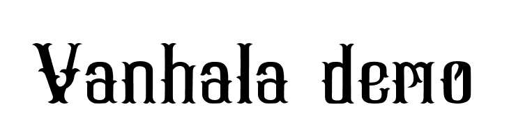 Vanhala-demo  font caratteri gratis