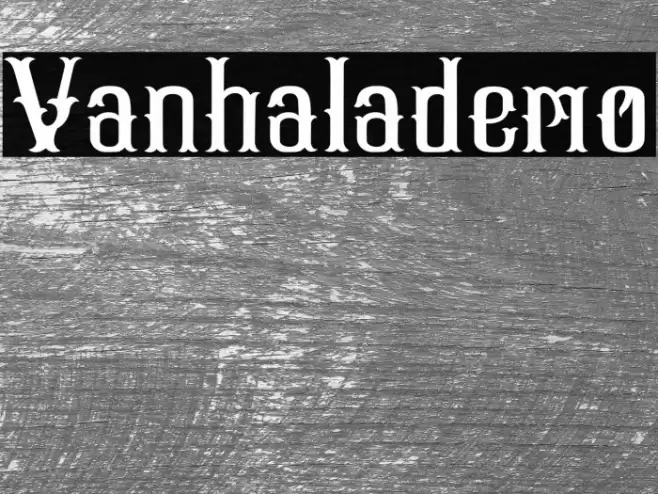 Vanhala-demo Font examples