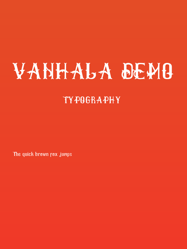 Vanhala-demo Poster