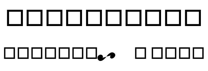 Vaniline Font OTHER CHARS