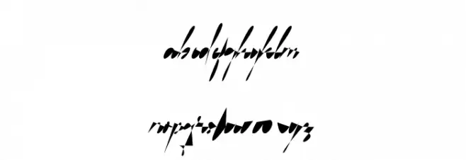 Vaniline Font LOWERCASE