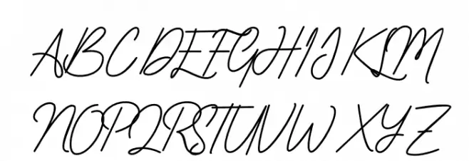 Vaniline2 Font Litere mari