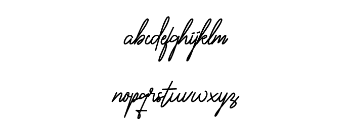 Vaniline2 Font LOWERCASE