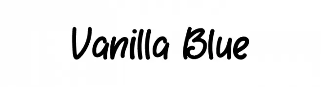 Vanilla Blue  Descarca Fonturi Gratis