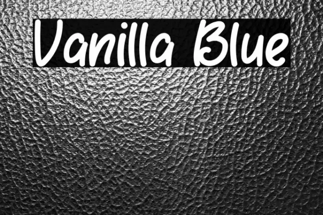 Vanilla Blue Font examples