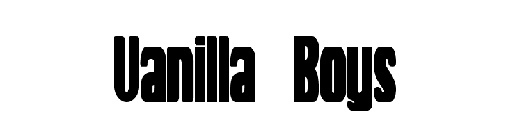 Vanilla Boys  Frei Schriftart Herunterladen